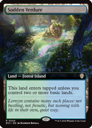 Sodden Verdure (Extended Art) (ECC-044)  - Commander: Lorwyn Eclipsed