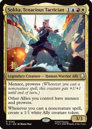 Sokka, Tenacious Tactician (PRE-242)  Foil - Prerelease Cards