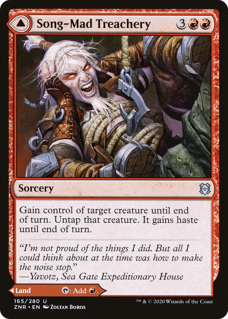 Song-Mad Treachery (ZNR-165)  Foil - Zendikar Rising