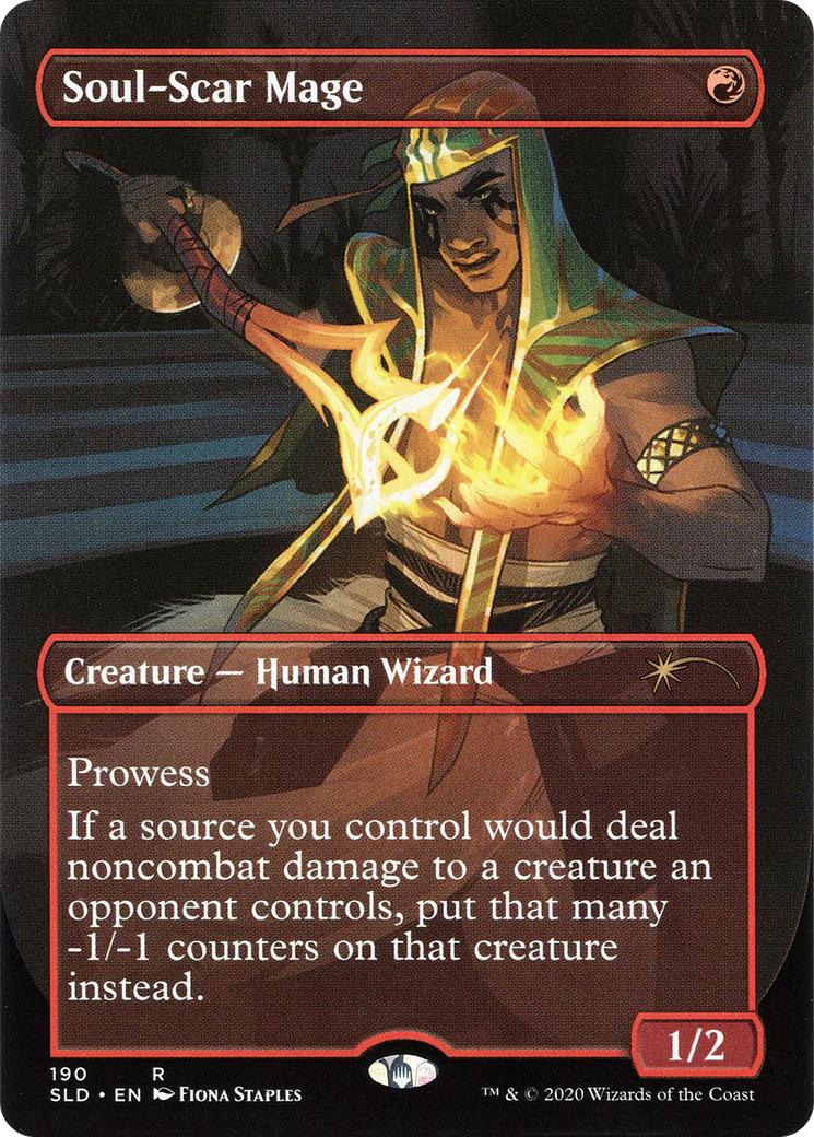 Soul-Scar Mage (SLD-190)  - Secret Lair Drop (Borderless)