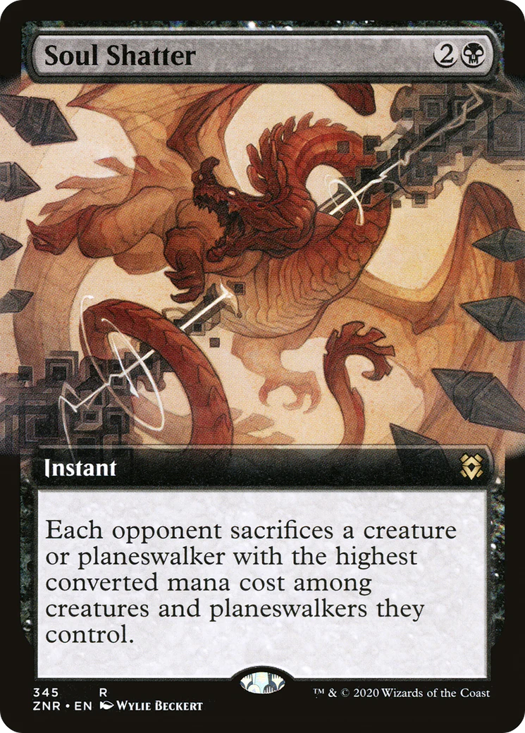 Soul Shatter (Extended Art) (ZNR-345)  Foil - Zendikar Rising