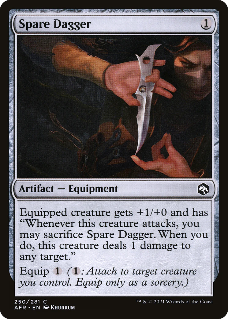Spare Dagger (AFR-250)  Foil - Adventures in the Forgotten Realms