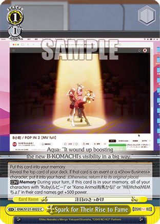 Spark for Their Rise to Fame (OSK/S121-E022 C) - [OSHI NO KO] Vol.2