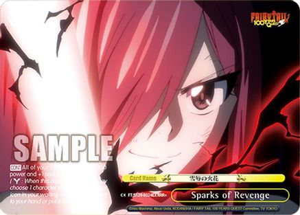 Sparks of Revenge (RRR+) (FT/S120-E024EX RRR+) - FAIRY TAIL 100 YEARS QUEST