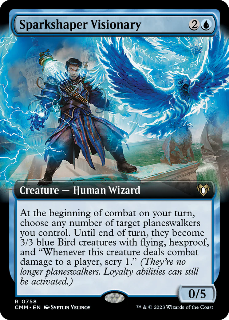 Sparkshaper Visionary (Extended Art) (CMM-758)  - Commander Masters: (Extended Art)