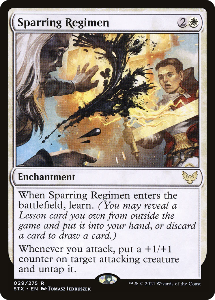 Sparring Regimen (STX-029)  Foil - Strixhaven: School of Mages