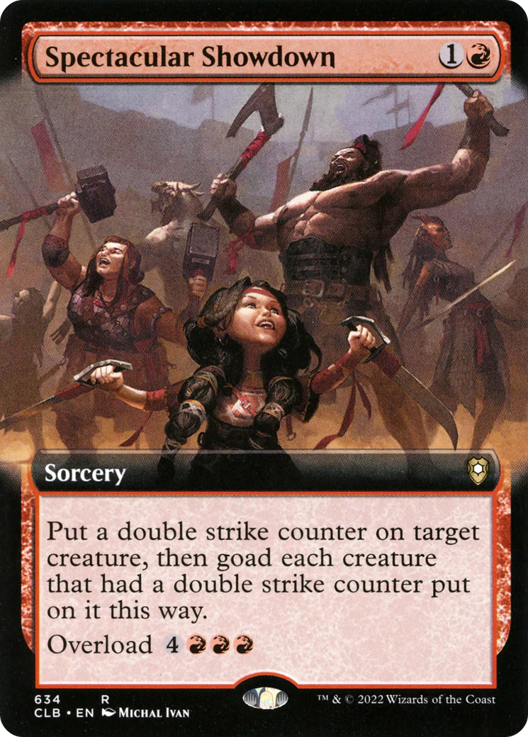 Spectacular Showdown (Extended Art) (CLB-634)  - Commander Legends: Battle for Baldur's Gate: (Extended Art)