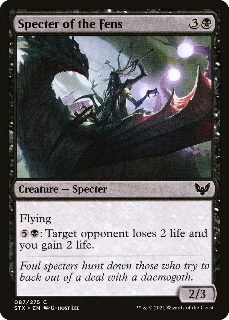 Specter of the Fens (STX-087)  Foil - Strixhaven: School of Mages
