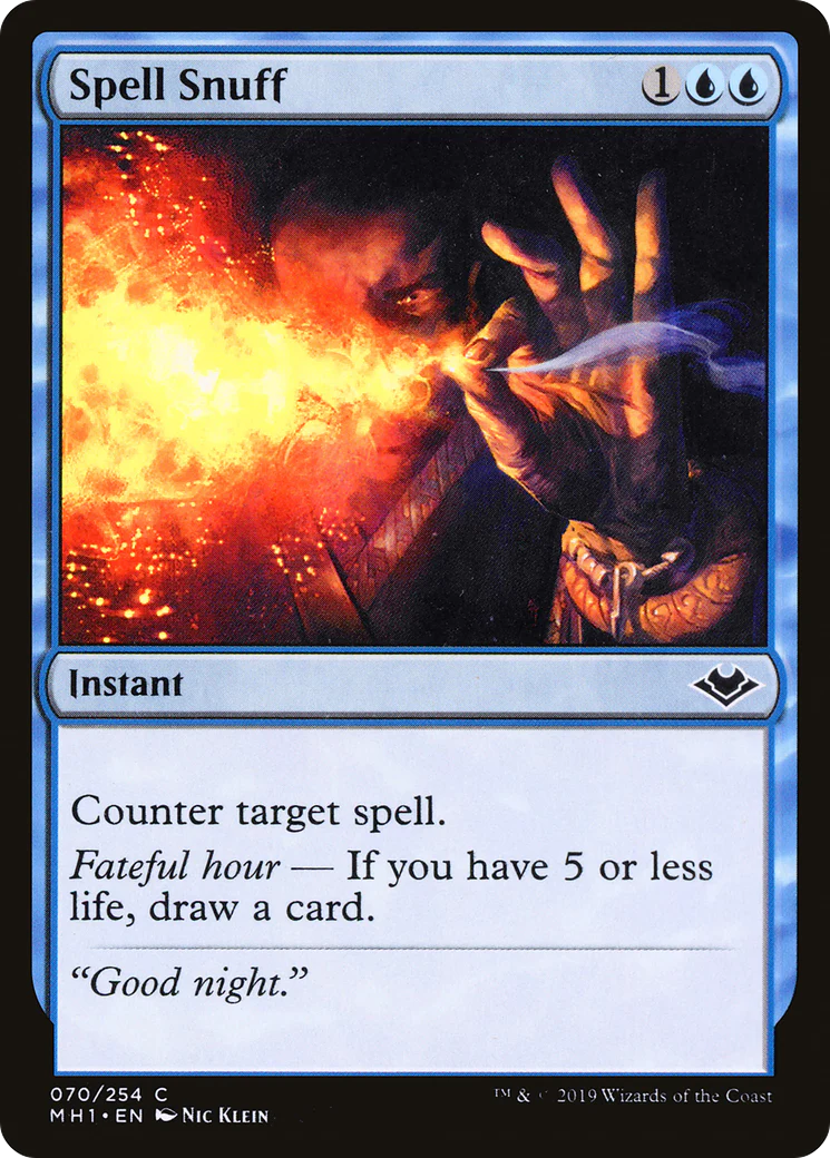 Spell Snuff (MH1-070)  Foil - Modern Horizons