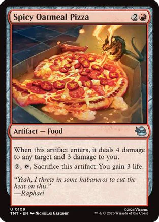 Spicy Oatmeal Pizza (TMT-109)  - Teenage Mutant Ninja Turtles