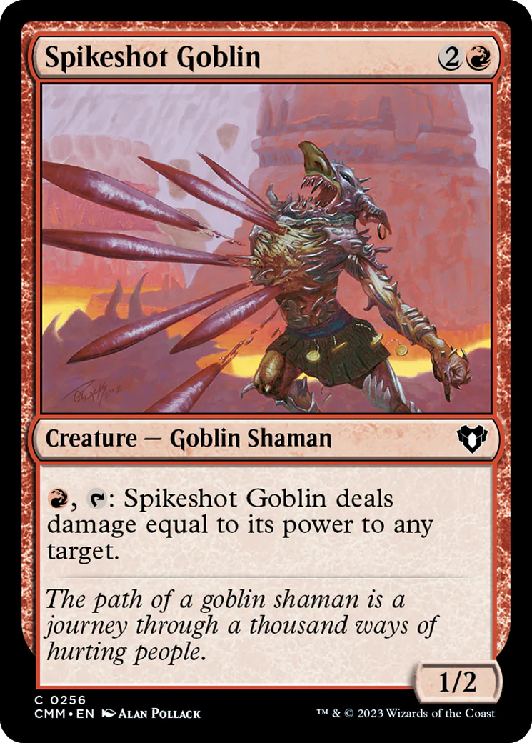 Spikeshot Goblin (CMM-256)  - Commander Masters