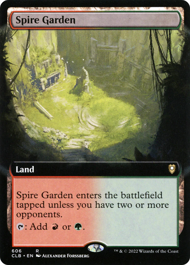 Spire Garden (Extended Art) (CLB-606)  - Commander Legends: Battle for Baldur's Gate: (Extended Art)