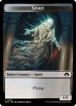 Spirit (0028) // Energy Reserve Double-Sided Token (MH3-28 // 36)  - Modern Horizons 3