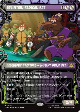 Splinter, Radical Rat (Showcase) (TMT-251)  Foil - Teenage Mutant Ninja Turtles