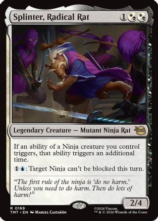 Splinter, Radical Rat (TMT-169)  - Teenage Mutant Ninja Turtles