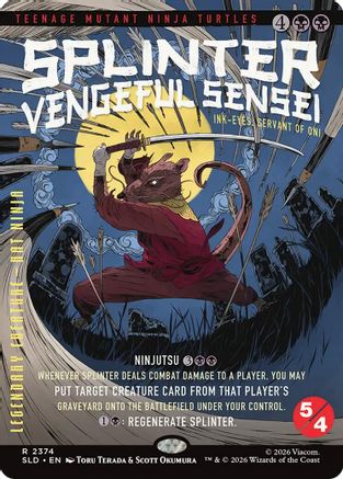 Splinter, Vengeful Sensei - Ink-Eyes, Servant of Oni (SLD-2374) Foil - Secret Lair Drop Series