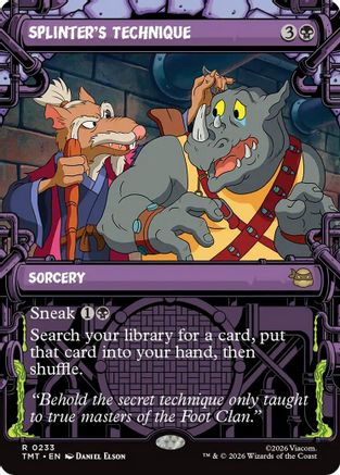 Splinter's Technique (Showcase) (TMT-233)  Foil - Teenage Mutant Ninja Turtles