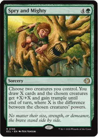 Spry and Mighty (ECL-195) Foil - Lorwyn Eclipsed