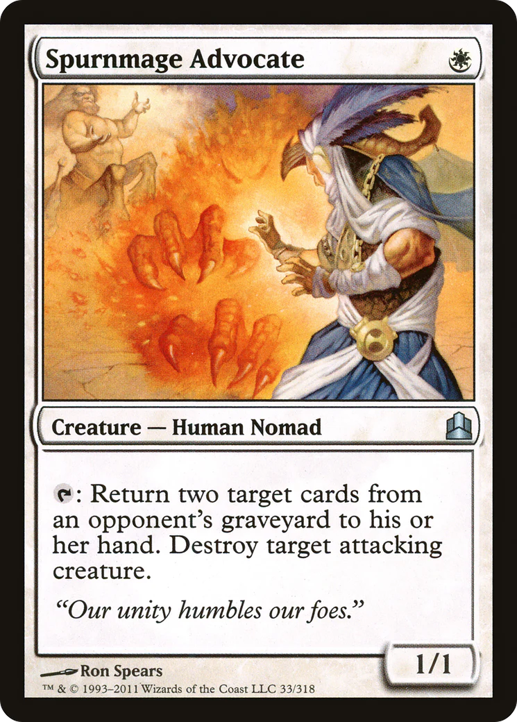 Spurnmage Advocate (CMD-033)  - Commander 2011