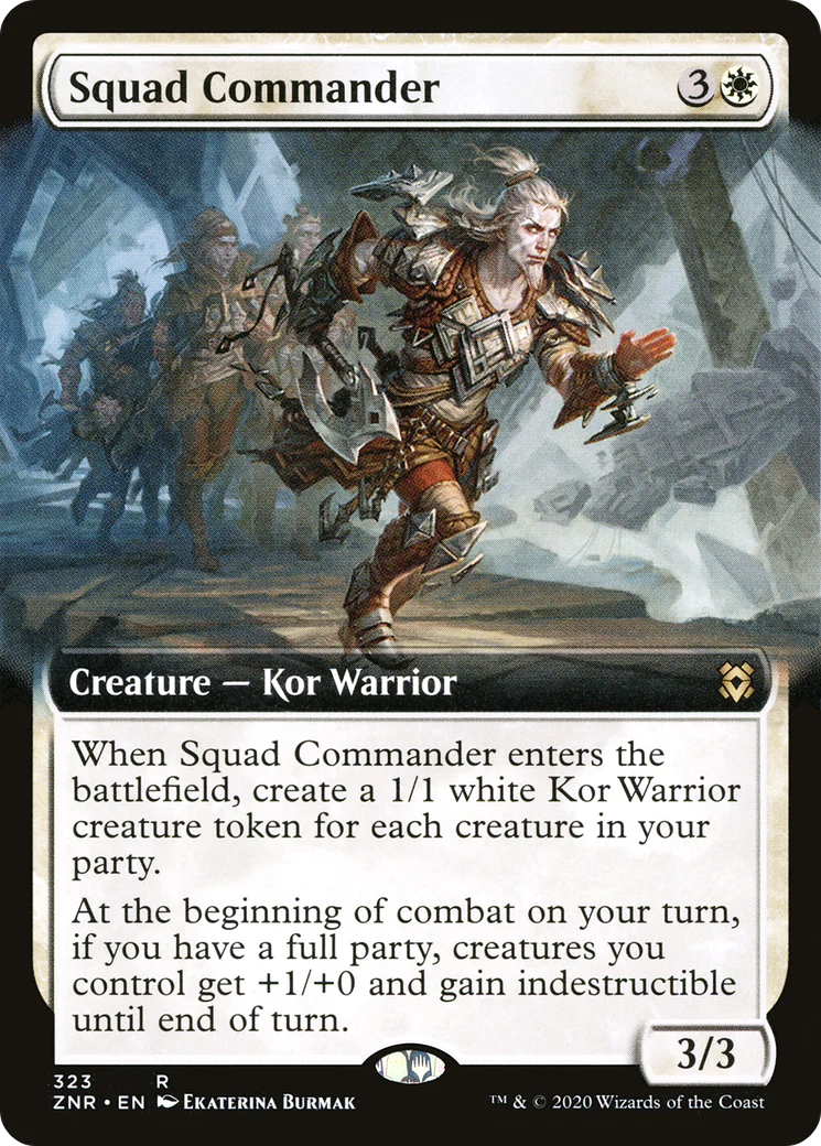 Squad Commander (Extended Art) (ZNR-323) - Zendikar Rising