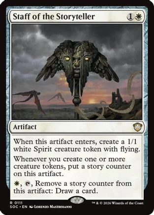 Staff of the Storyteller (SOC-111)  - Commander: Secrets of Strixhaven