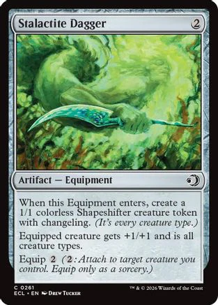 Stalactite Dagger (ECL-261) Foil - Lorwyn Eclipsed