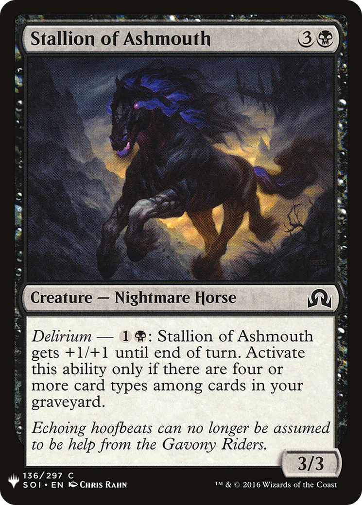 Stallion of Ashmouth (LIST-136)  - The List