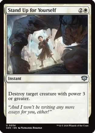 Stand Up for Yourself (SOS-034)  Foil - Secrets of Strixhaven