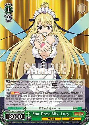 Star Dress Mix, Lucy (SR) (FT/S120-E028S SR) - FAIRY TAIL 100 YEARS QUEST