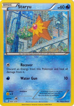Staryu 004/034  - Holofoil Trading Card Game Classic - Classic Collection