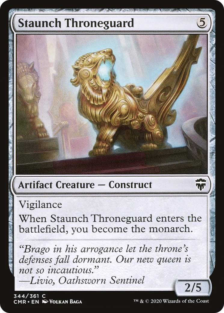 Staunch Throneguard (CMR-344)  - Commander Legends