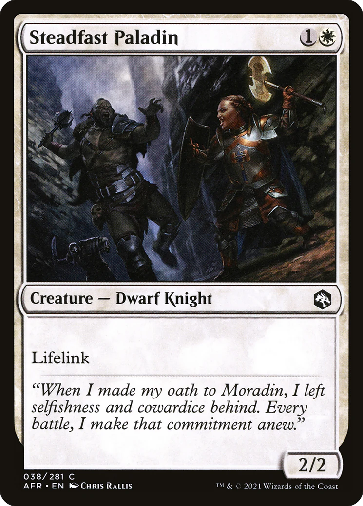 Steadfast Paladin (AFR-038)  - Adventures in the Forgotten Realms