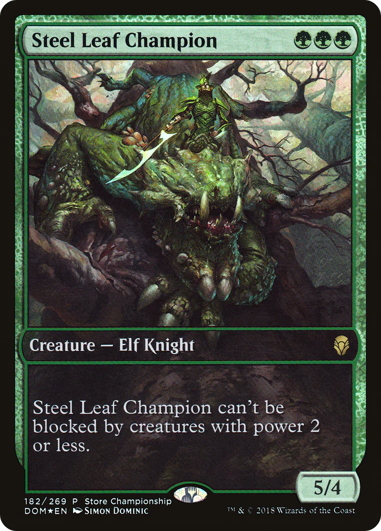 Steel Leaf Champion (GAME-182)  Foil - Dominaria Promos