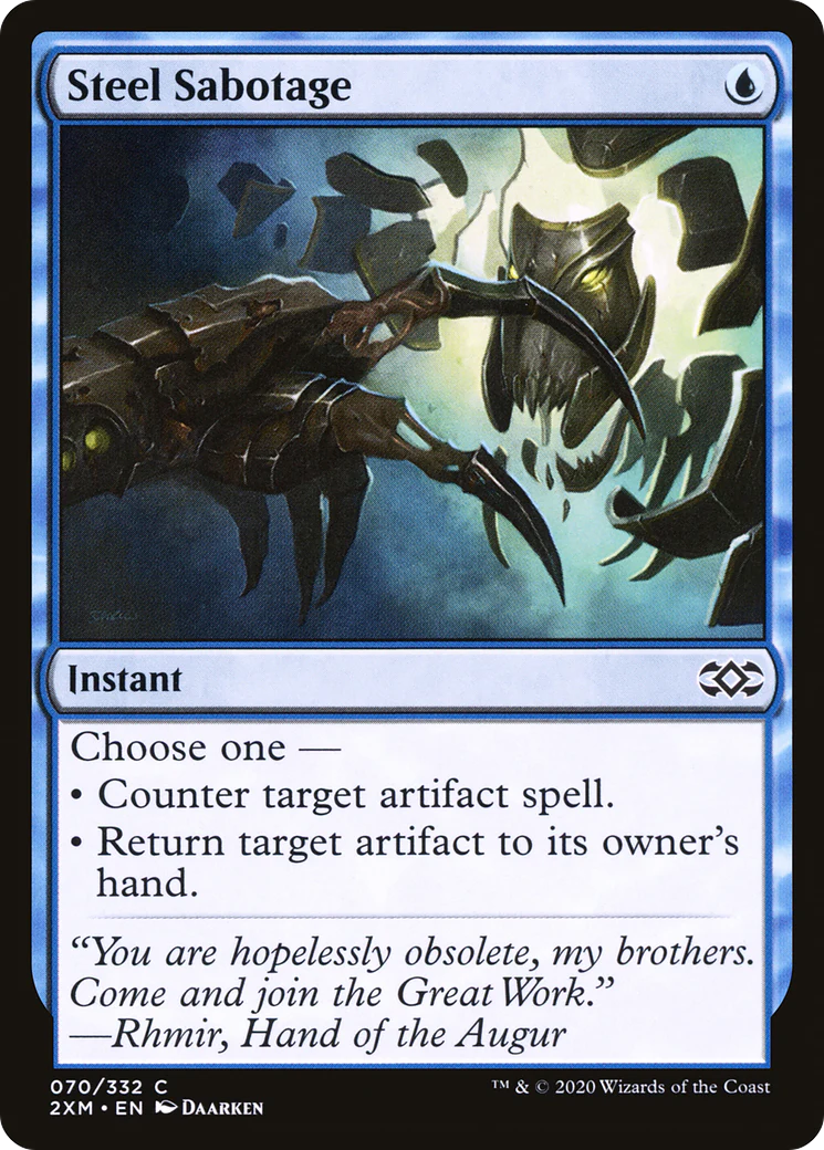 Steel Sabotage (2XM-070)  Foil - Double Masters