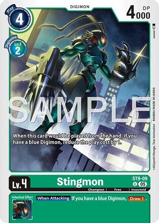 Stingmon (Foil Reprint) (ST9-09) - Advanced Booster Digimon Generation Foil