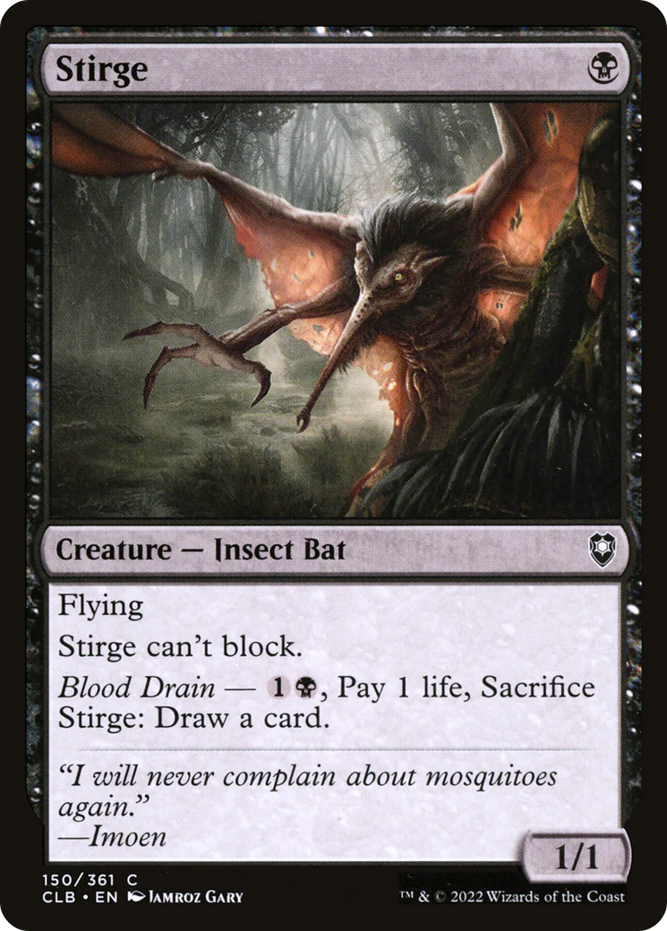 Stirge (CLB-150)  Foil - Commander Legends: Battle for Baldur's Gate
