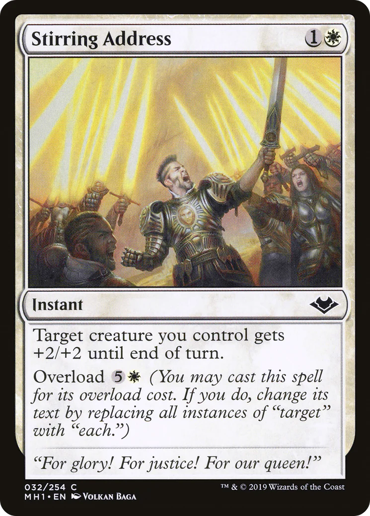 Stirring Address (MH1-032)  Foil - Modern Horizons
