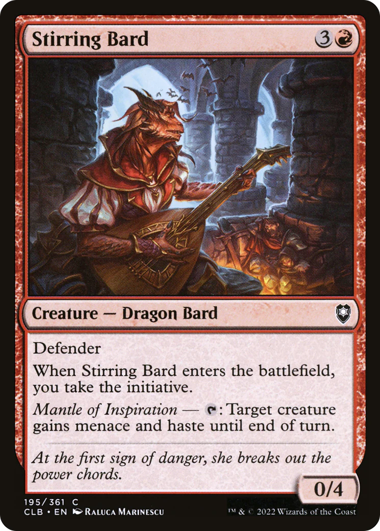 Stirring Bard (CLB-195) Foil - Commander Legends: Battle for Baldur's Gate