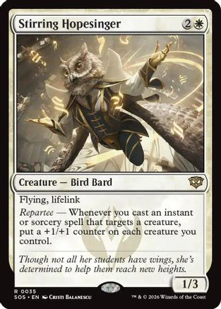 Stirring Hopesinger (SOS-035) Foil - Secrets of Strixhaven
