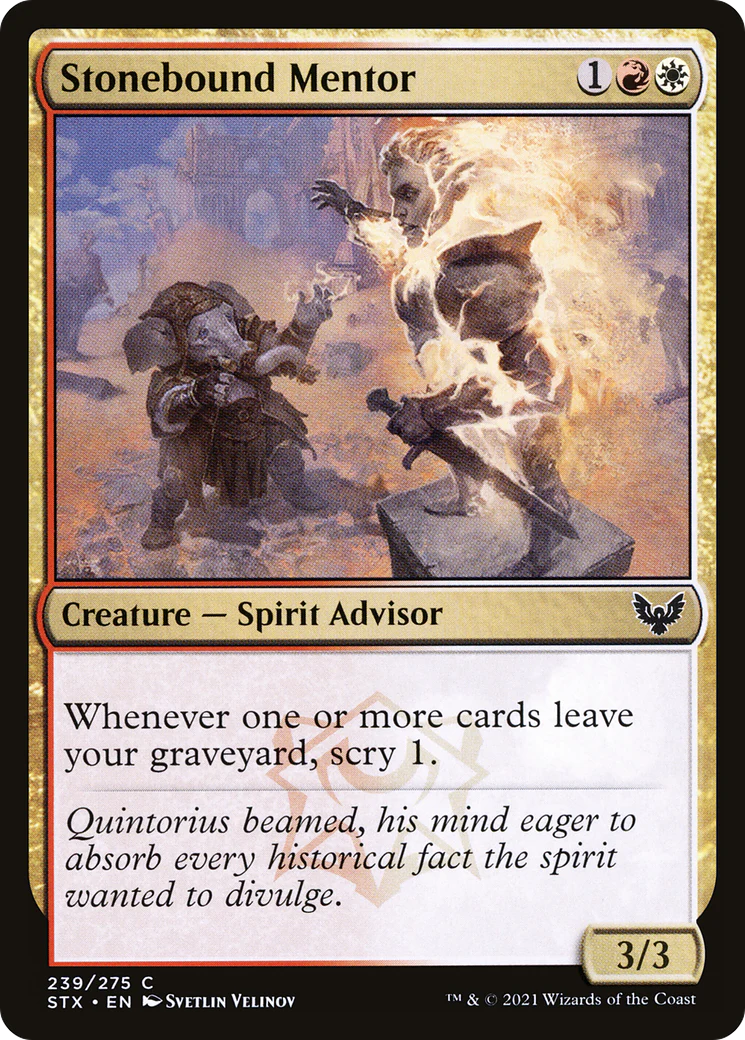 Stonebound Mentor (STX-239)  - Strixhaven: School of Mages