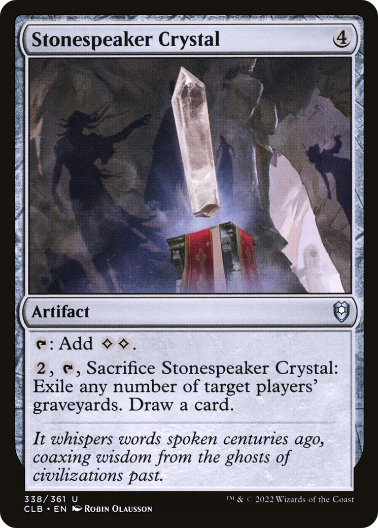 Stonespeaker Crystal (CLB-338)  - Commander Legends: Battle for Baldur's Gate