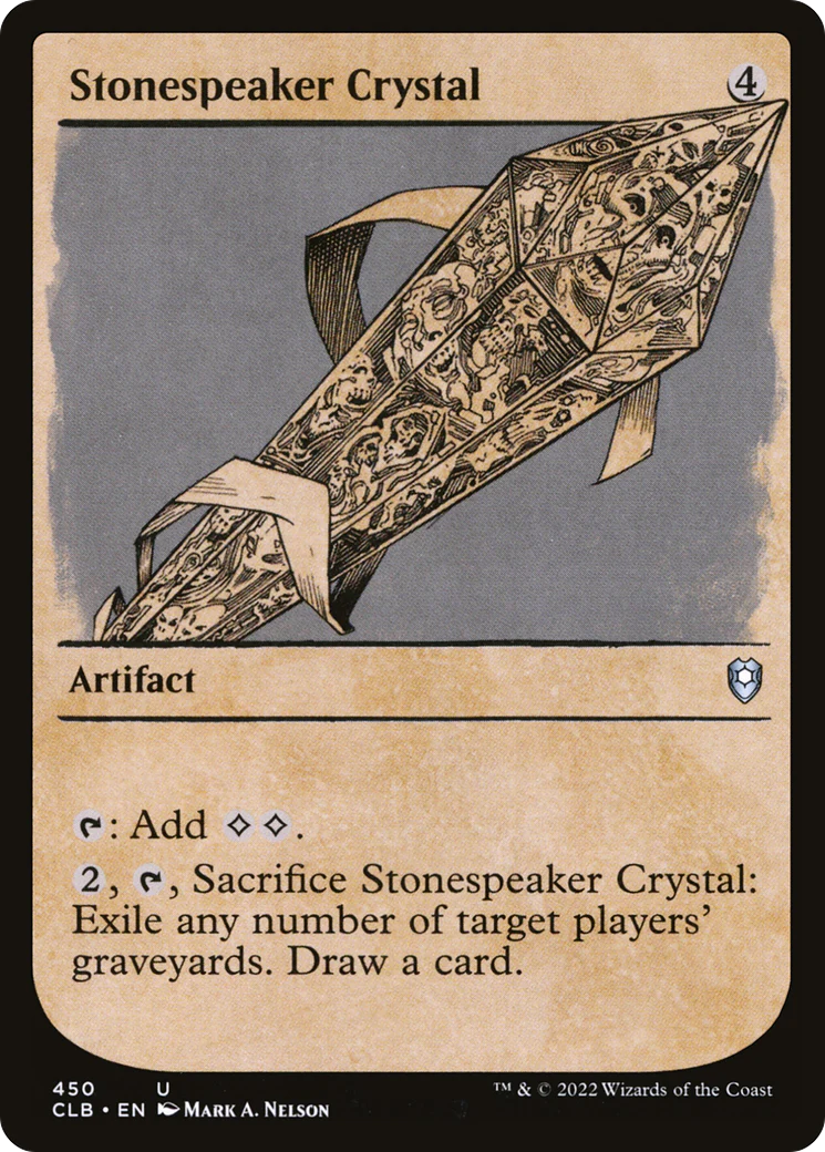 Stonespeaker Crystal (Showcase) (CLB-450)  Foil - Commander Legends: Battle for Baldur's Gate: (Showcase)