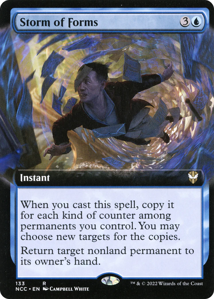 Storm of Forms (Extended Art) (NCC-133)  - New Capenna Commander: (Extended Art)