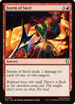 Storm of Steel (TMC-120)  - Commander: Teenage Mutant Ninja Turtles