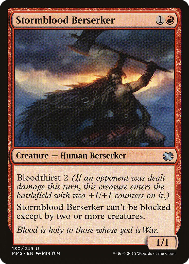 Stormblood Berserker (MM2-130)  Foil - Modern Masters 2015