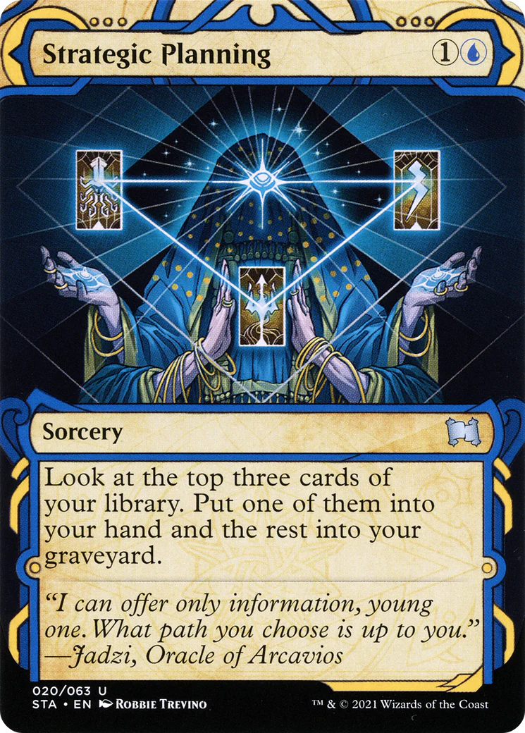 Strategic Planning (STA-020)  - Strixhaven Mystical Archive: (Showcase) (Borderless)