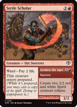 Strife Scholar (SOS-131) Foil - Secrets of Strixhaven