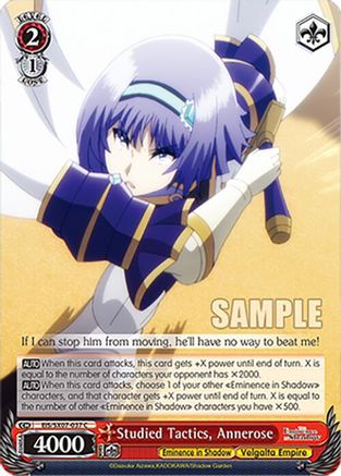 Studied Tactics, Annerose (EIS/SX07-037) - The Eminence in Shadow
