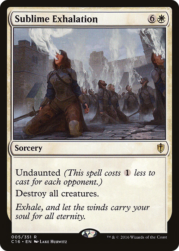 Sublime Exhalation (C16-005)  - Commander 2016