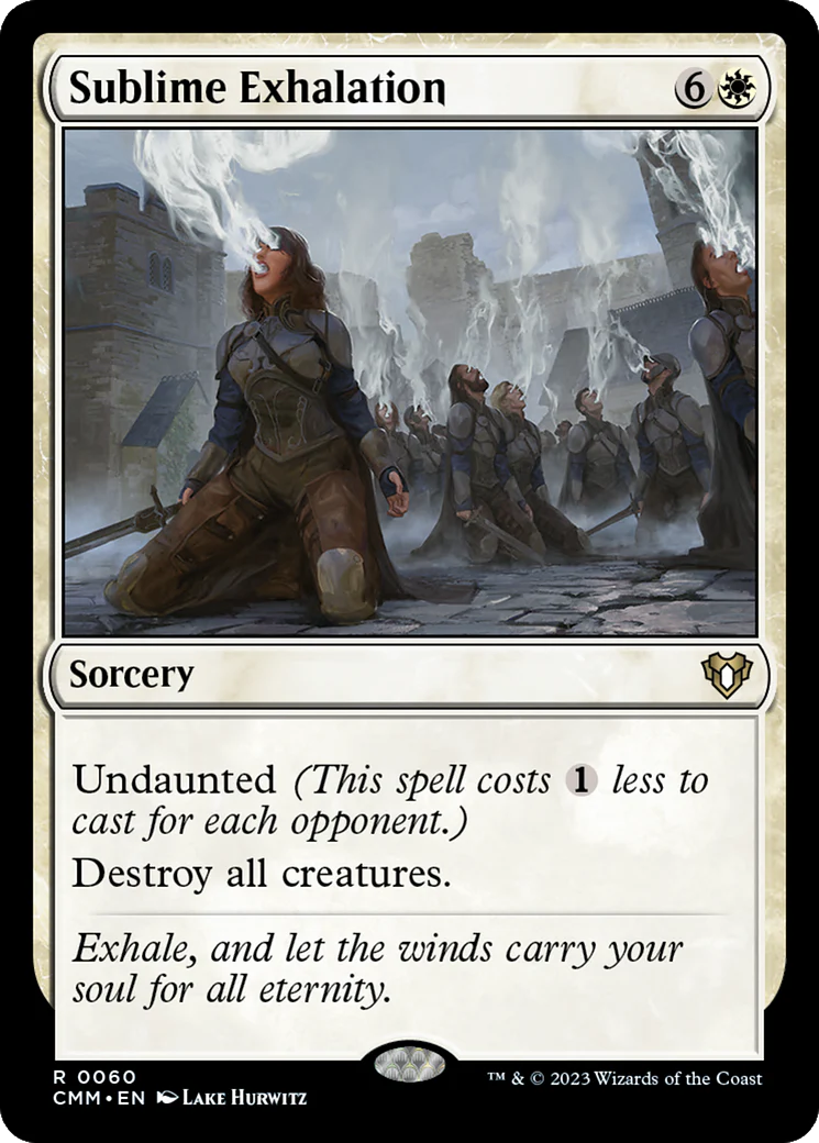 Sublime Exhalation (CMM-060)  Foil - Commander Masters